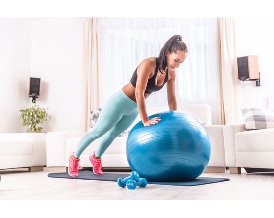 Veľká nafukovacia lopta na fitness cvičenie + pumpa