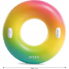 Nafukovacie dúhové koleso 119cm INTEX