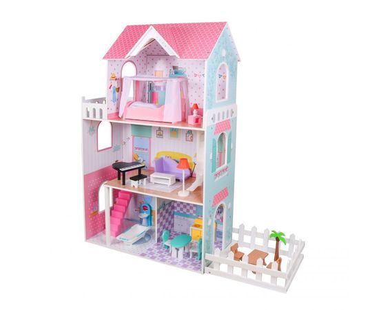 Drevený domček pre bábiky s XXL záhradou