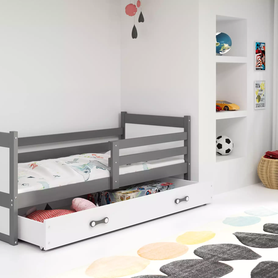Detská posteľ RICO GRAFIT 90x200 cm