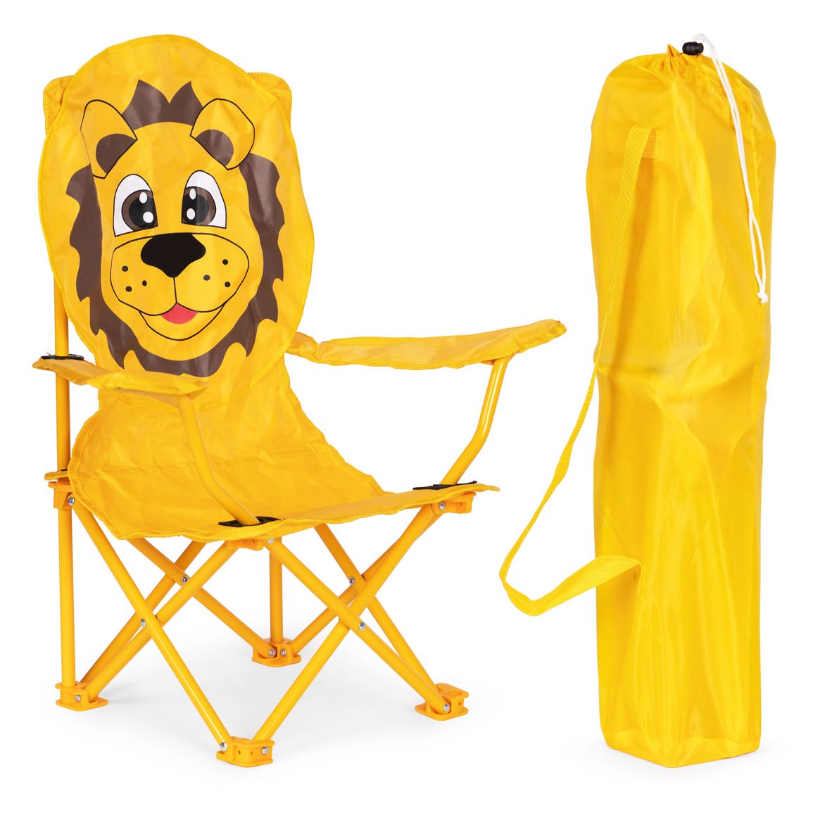Detská rozkladacia turistická stolička lev s taškou