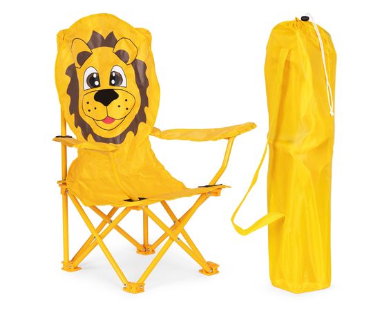Detská rozkladacia turistická stolička lev s taškou