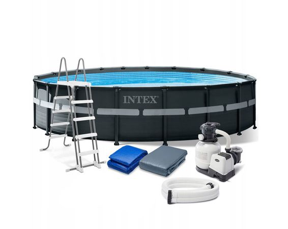 Záhradný bazén 5,49m + sada filtračná pumpa, rebrík, plachta INTEX 26330